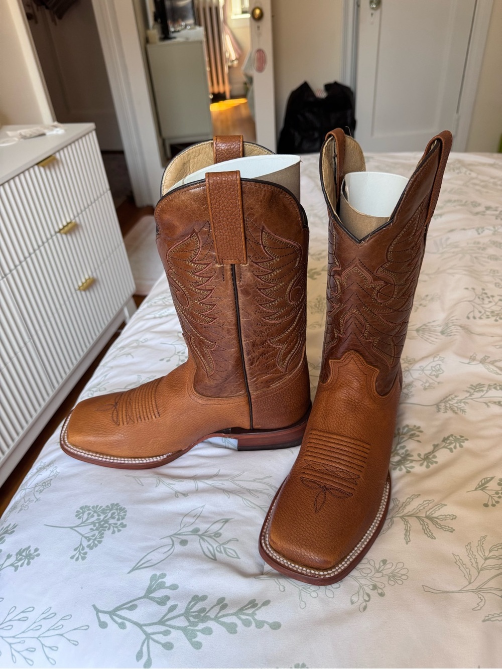 Men's Soto Boots Brown Western Leather Cowboy Boots